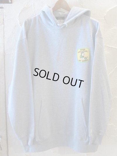画像1: BELIVE/LEFT CHEST PATCH LIGHT HOODIE POLLUTION  GRAY