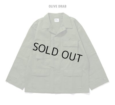 画像1: HOUSTON/RIP STOP BDU JKT  OLIVE