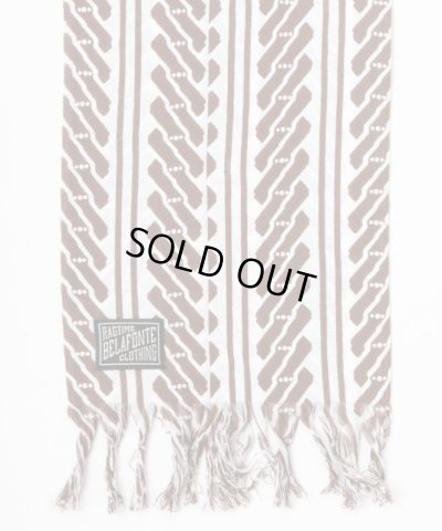 画像6: BELAFOTE/RT EDO YOSHIWARA SCARF WHITExBROWN