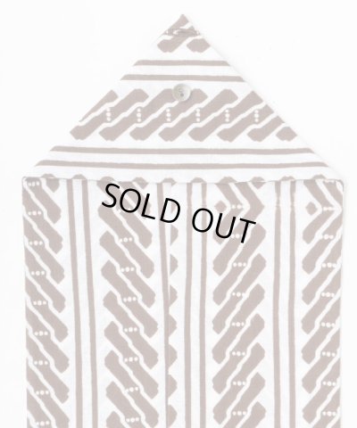 画像7: BELAFOTE/RT EDO YOSHIWARA SCARF WHITExBROWN