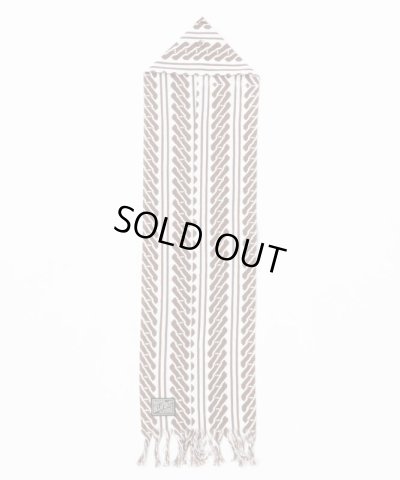 画像3: BELAFOTE/RT EDO YOSHIWARA SCARF WHITExBROWN