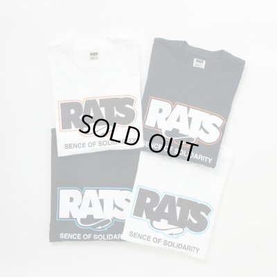 画像1: RATS/BOX FLAME T  BLACKxORANG