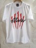 画像1: TONY ALVA/xFeelFORCE SCRATCH LOGO T  WHITE (1)