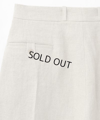 画像8: BELAFOTE/RT 2TACK SHORTS HEAVY LINEN  BEIGE