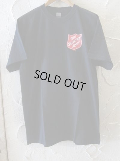 画像2: THE SALVATION ARMY/SHIELD LOGO F/B TEE  BLACK