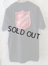 THE SALVATION ARMY/SHIELD LOGO F/B TEE  BLACK