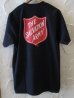 画像1: THE SALVATION ARMY/SHIELD LOGO F/B TEE  BLACK (1)