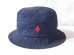 画像2: BELIVE/WAPPEN BUCKET HAT NYLON DIAMOND  NAVY (2)