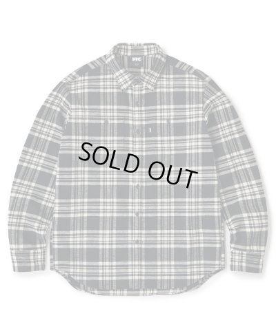 画像1: FTC/HEAVY PLAID NELL SHIRT  BLACK