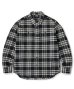 画像1: FTC/HEAVY PLAID NELL SHIRT  BLACK (1)