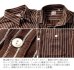 画像2: HOUSTON/STRIPE VIYELLA SHIRT  NAVY (2)