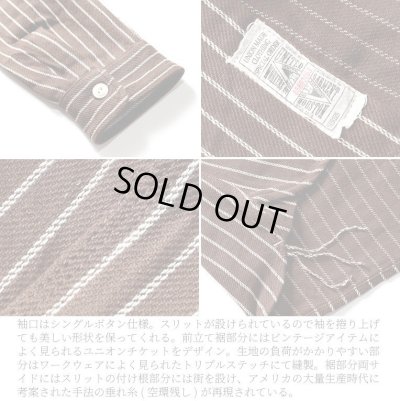 画像3: HOUSTON/STRIPE VIYELLA SHIRT  GRAY