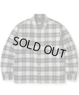 FTC/QUILTED LINED PLAID NELL SHIRT  BLACK