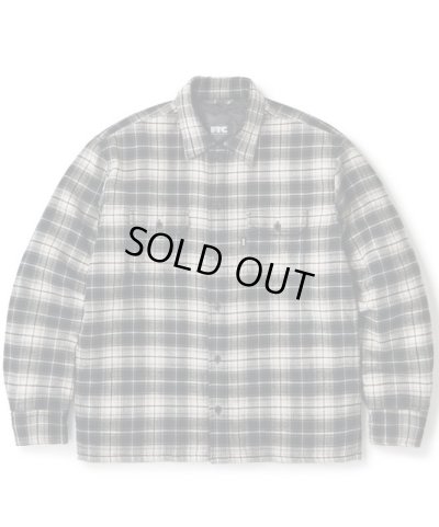 画像1: FTC/QUILTED LINED PLAID NELL SHIRT  BLACK