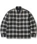 画像1: FTC/QUILTED LINED PLAID NELL SHIRT  BLACK (1)