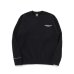 画像1: RATS/MGM CREW NECK SWEAT  BLACK (1)