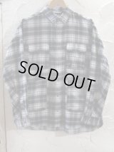 NANGA/ORGANIC COTTON PLAID CAMP SHIRTS  BLACK