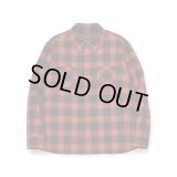 (再アップ）(再入荷）RATS/PRINT FLANNEL CHECK SHIRT ORANGE CHECK