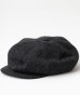 画像1: BELAFOTE/RT PEAKY HAT COTTON WWL HB BLKxCHAC (1)