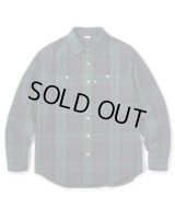 FTC/PLAID TWILL SHIRT  NAVY