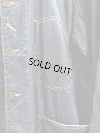 画像3: VINTAGE EL/DENIM COVERALLS JKT  BLUE