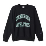 CHAMPION/REVERSE WEAVE CREW PRINT SWEAT  M.BLACK
