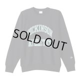 CHAMPION/REVERSE WEAVE CREW PRINT SWEAT  M.BLACK