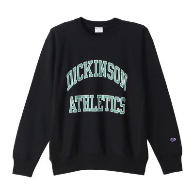画像1: CHAMPION/REVERSE WEAVE CREW PRINT SWEAT  M.BLACK