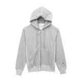 CHAMPION/REVERSE WEAVE ZIP HOODED  OX.GRAY