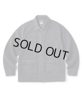 FTC/OVERDYED DENIM CHORE JACKET  BLACK