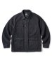 画像1: (SALE 30%OFF) FTC/OVERDYED DENIM CHORE JACKET  BLACK (1)