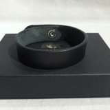 GLAD HAND/LEATHER BRACELET  BLACK