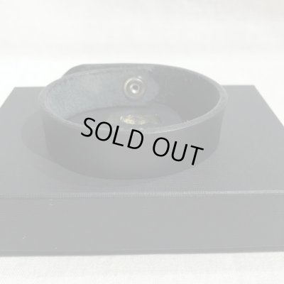 画像1: GLAD HAND/LEATHER BRACELET  BLACK