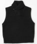 画像2: BELAFOTE/RT ROLL COLLAR LOW GUAGEKNIT VEST  BLACK (2)