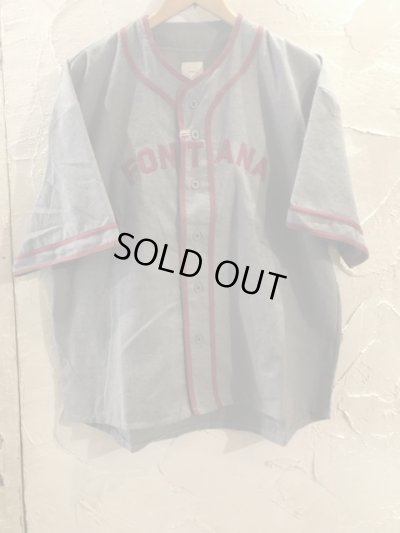 画像1: REVO/LIGHT FLANNEL BASEBALL SHIRTS  GRAY