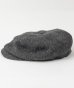 画像3: BELAFOTE/RT PEAKY HAT COTTON WOOL HERINGBINE  CHARCOALL (3)