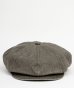 画像2: BELAFOTE/RT PEAKY HAT LINEN  CHARCOAL BROWN (2)