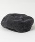 画像4: BELAFOTE/RT PEAKY HAT COTTON WOOL HERINGBINE  BLACK (4)