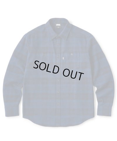画像1: FTC/HEAVY PLAID NELLSHIRTS  NAVYxBLACK