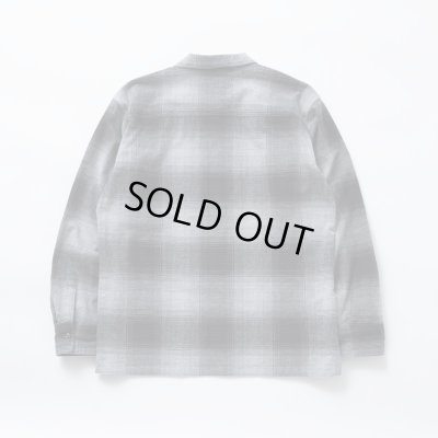 画像2: RATS/COTTON OMBRE CHECK SHIRTS  GRAY