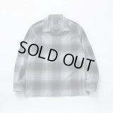 RATS/COTTON OMBRE CHECK SHIRTS  GRAY