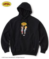 (SALE 35%OFF) FTCxBEAVIS AND BUTT-HEAD/DEVIL HORNS PULLOVER HOODY BLACK