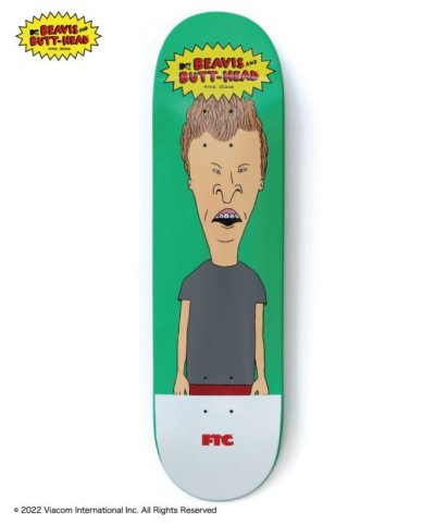 画像1: (店頭在庫）FTCxBEAVIS AND BUTT-HEAD/BUTT HEAD SKATE DECK  GREEN