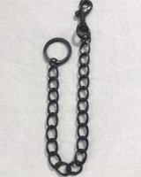 GLAD HAND/CHAIN KEY RING  BLACK