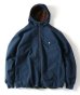 画像1: (再入荷）GYMMASTER/REVERSIBLE BOAxTASLON HOOD JKT  S.BLUE(NAVY)xCRZ (1)