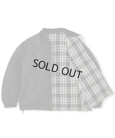 画像3: FTC/REVERSIBLE PLAID PUFFY JKT BLACK