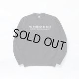 RATS/TPOR CREW NECK SWEAT BOLT  BLACK