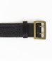 画像2: BELAFOTE/RT PUNCHING LEATHER DOUBLE PRONG BELT  BLACK (2)