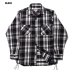 画像1: (再入荷)  HOUSTON/CHECK VIYELLA SHIRTS  BLACK (1)