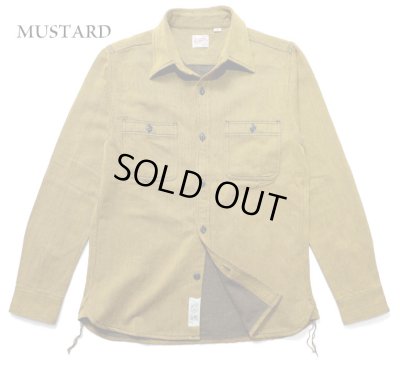 画像1: HOUSTON/SOLID VIYELLA SHIRTS  MUSTARD